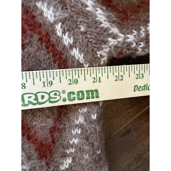 Free People Frosted Fair Isle Cardigan Women's Size Large Mohair Wool Blend Boho - Picture 6 of 10